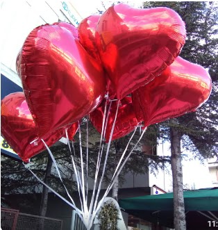 8 adet folyo kalp uan balon  Ankara ankaya iek online iek siparii 